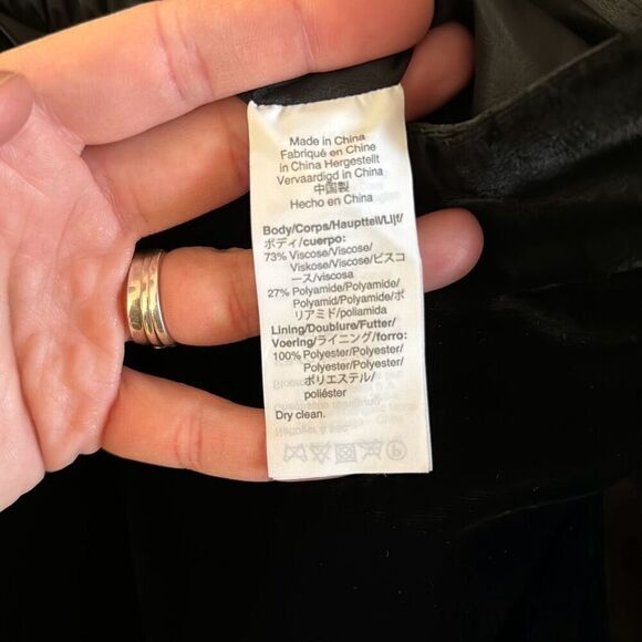 J. Crew Black Velour Straight Leg Pants Women’s US 0 Petite - Picture 6 of 7